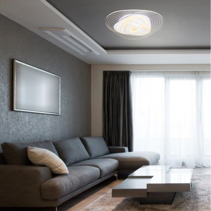 Globo - Dimbare LED plafondlamp LED/40W/230V 3000-6500K 50,2x48,8 cm Wi-Fi Tuya + afstandsbediening