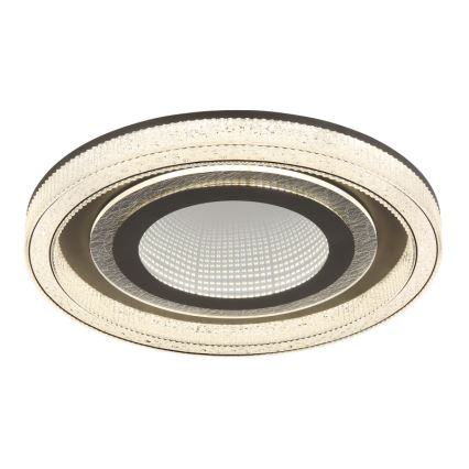 Globo - Dimbare LED plafondlamp LED/48W/230V 2700-6000K diameter 48 cm antraciet + afstandsbediening