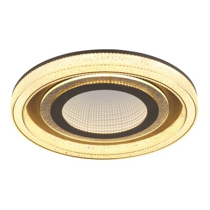 Globo - Dimbare LED plafondlamp LED/48W/230V 2700-6000K diameter 48 cm antraciet + afstandsbediening