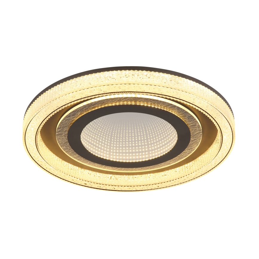 Globo - Dimbare LED plafondlamp LED/48W/230V 2700-6000K diameter 48 cm antraciet + afstandsbediening