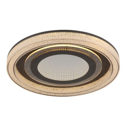 Globo - Dimbare LED plafondlamp LED/48W/230V 2700-6000K diameter 48 cm antraciet + afstandsbediening
