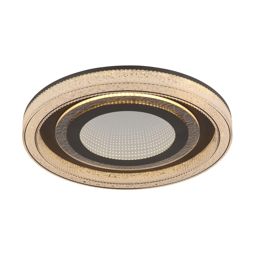 Globo - Dimbare LED plafondlamp LED/48W/230V 2700-6000K diameter 48 cm antraciet + afstandsbediening