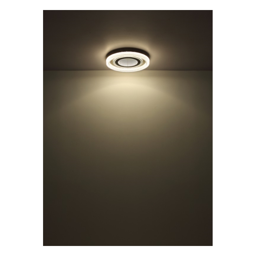 Globo - Dimbare LED plafondlamp LED/48W/230V 2700-6000K diameter 48 cm antraciet + afstandsbediening