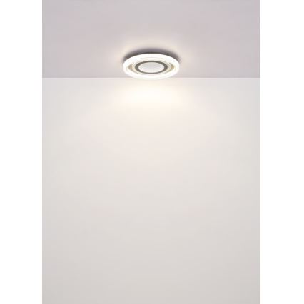 Globo - Dimbare LED plafondlamp LED/48W/230V 2700-6000K diameter 48 cm antraciet + afstandsbediening