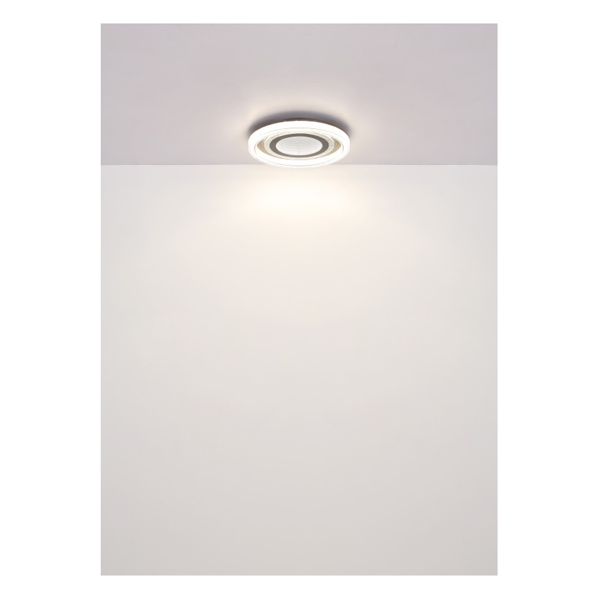 Globo - Dimbare LED plafondlamp LED/48W/230V 2700-6000K diameter 48 cm antraciet + afstandsbediening