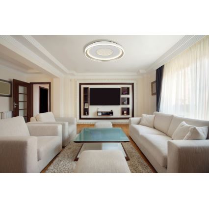 Globo - Dimbare LED plafondlamp LED/48W/230V 2700-6000K diameter 48 cm + afstandsbediening
