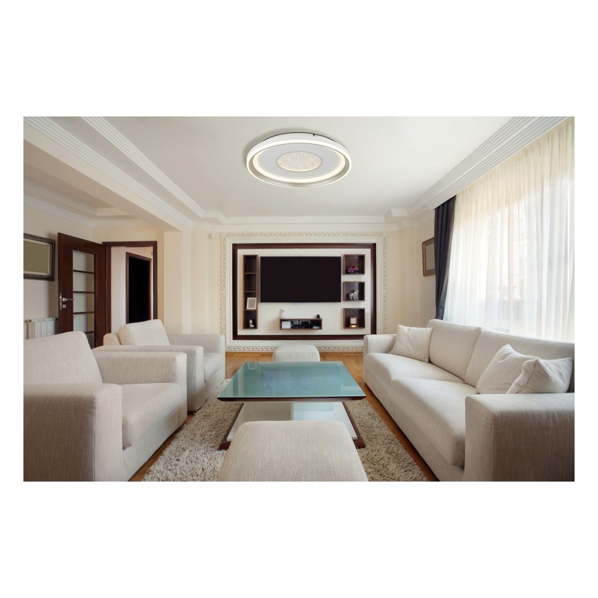 Globo - Dimbare LED plafondlamp LED/48W/230V 2700-6000K diameter 48 cm + afstandsbediening