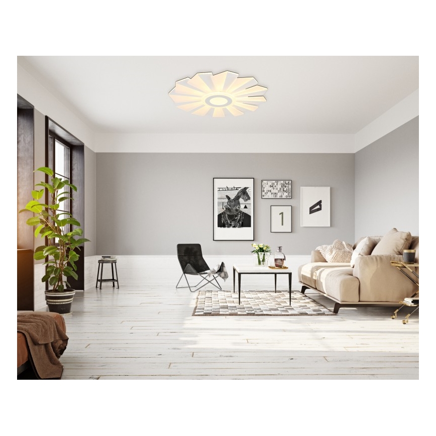 Globo - Dimbare LED plafondlamp LED/58W/230V 2700-6000K diameter 50 cm wit + afstandsbediening