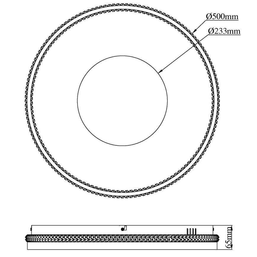 Globo - LED-dimbare plafondlamp LED/40W/230V 2700-6500K Ø 50,5 cm + afstandsbediening