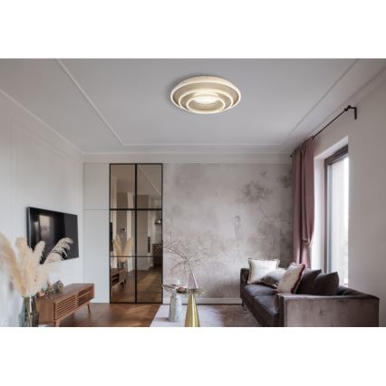 Globo - LED plafondlamp LED/40W/230V 3000/4000/6000K Ø 51 cm beige