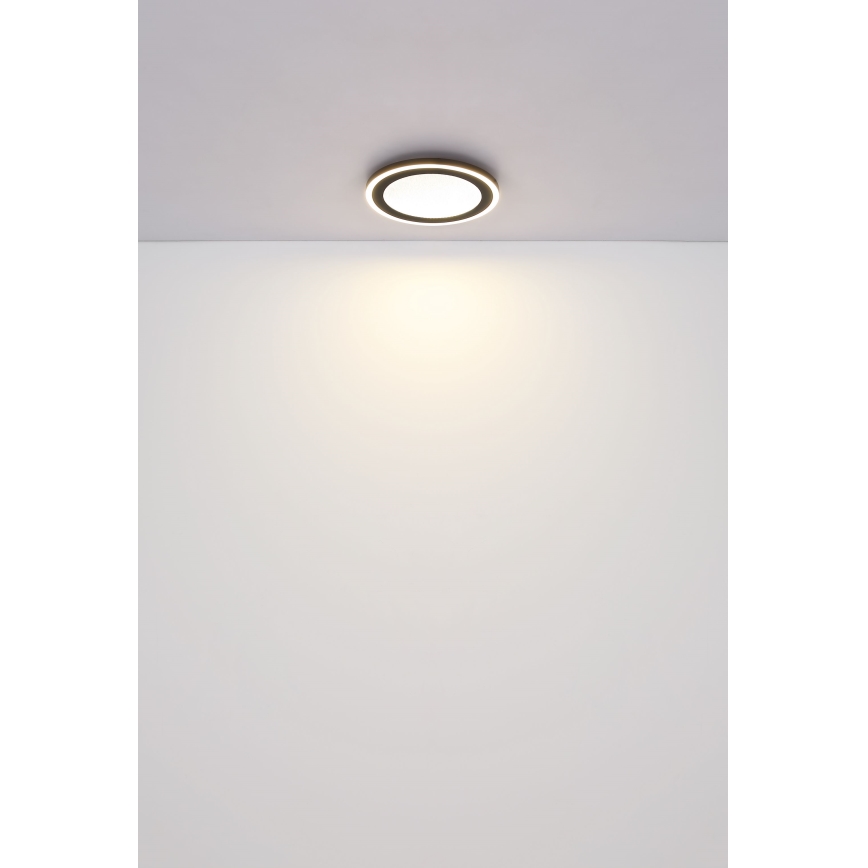 Globo - LED Plafondlamp LED/24W/230V 4000K diameter 34 cm zwart