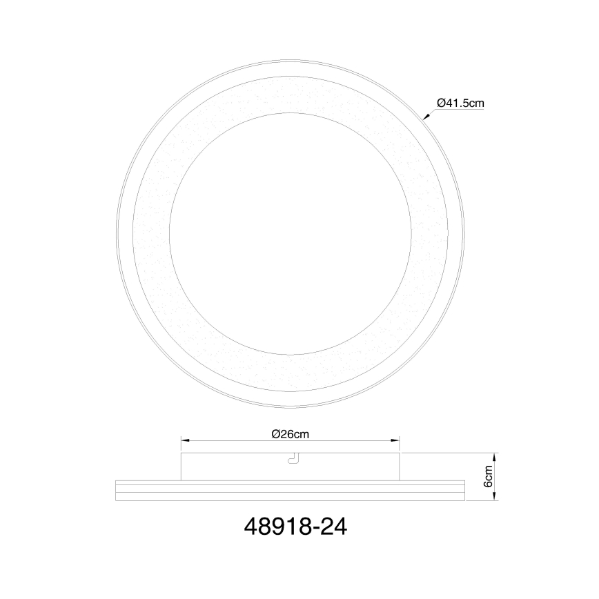 Globo - Dimbare LED Plafondlamp LED/24W/230V 2700-6000K + afstandsbediening