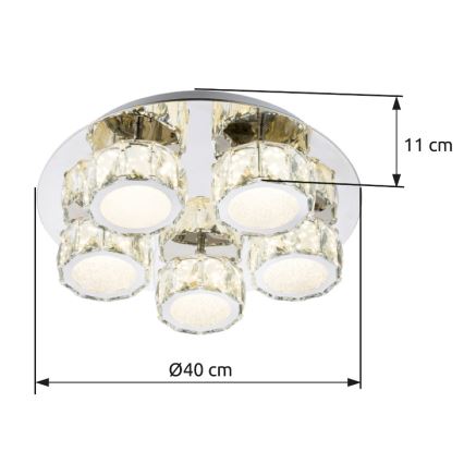 Globo - Dimbare LED plafondlamp LED/40W/230V 4000K diameter 40 cm