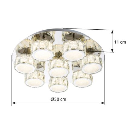 Globo - Dimbare LED plafondlamp LED/64W/230V 4000K diameter 50 cm