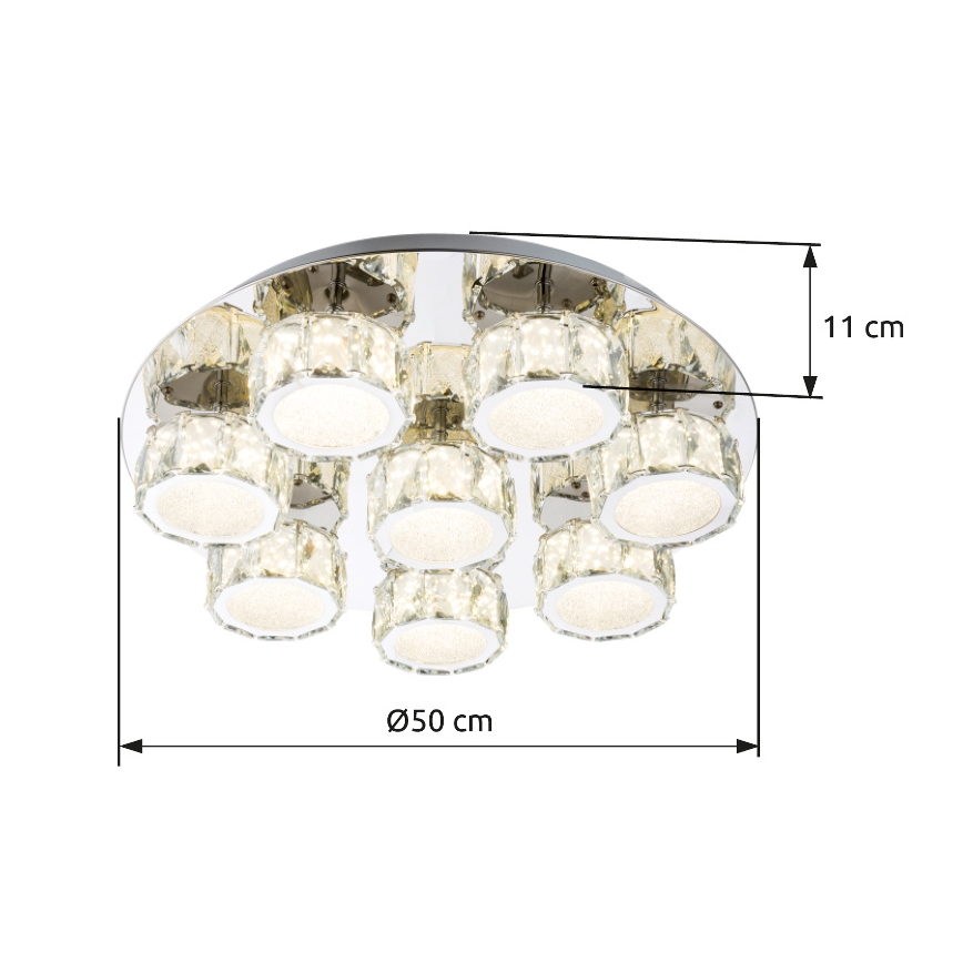 Globo - Dimbare LED plafondlamp LED/64W/230V 4000K diameter 50 cm
