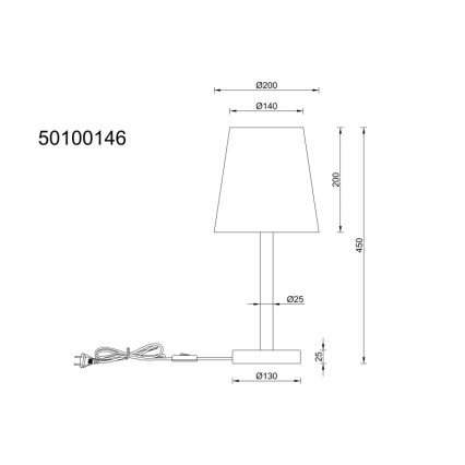 Globo - Tafellamp 1xE14/25W/230V