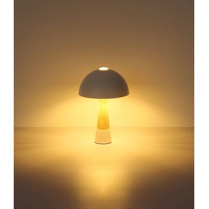 Globo - Tafellamp 1xE27ILLU/40W/230V crème