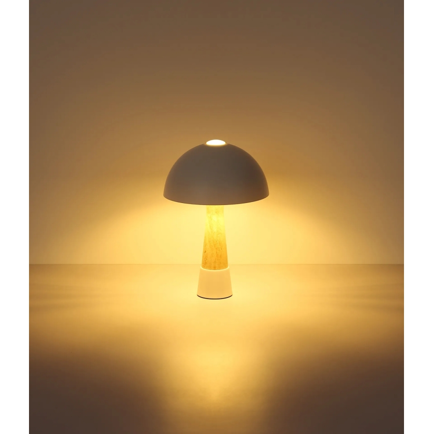Globo - Tafellamp 1xE27ILLU/40W/230V crème