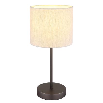 Globo - Tafellamp 1xE27/25W/230V zwart/beige
