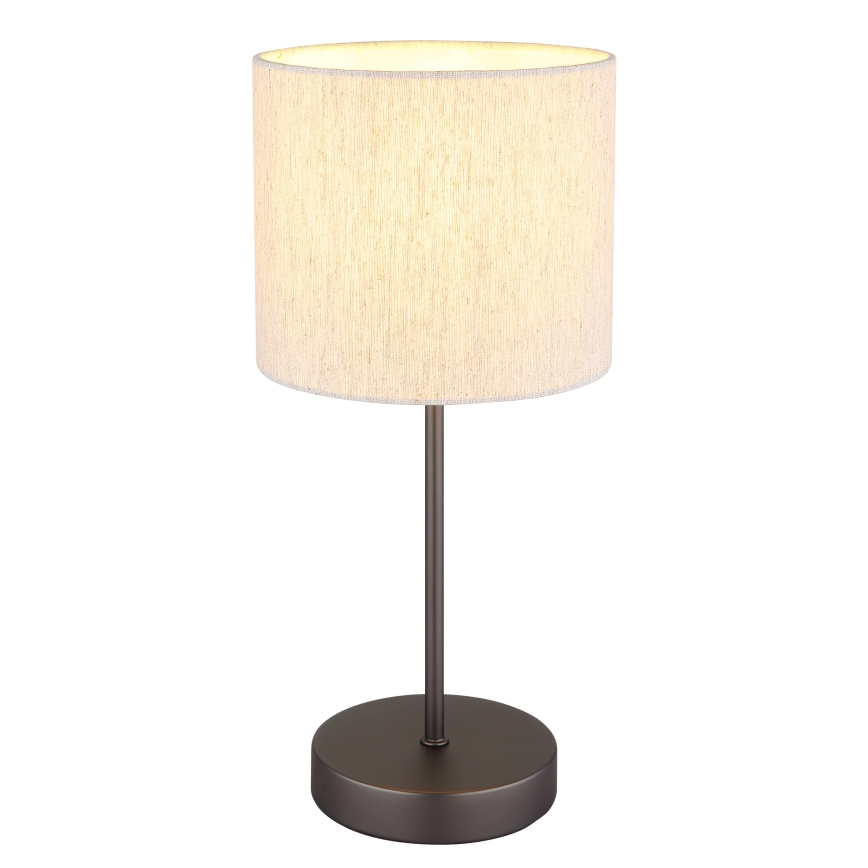Globo - Tafellamp 1xE27/25W/230V zwart/beige