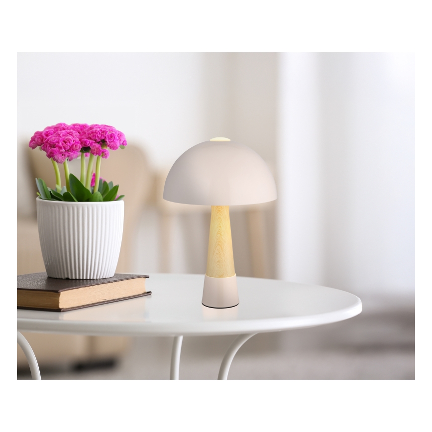 Globo - Tafellamp 1xE27ILLU/40W/230V beige