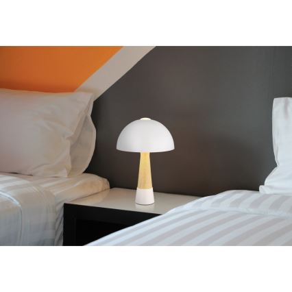 Globo - Tafellamp 1xE27ILLU/40W/230V wit