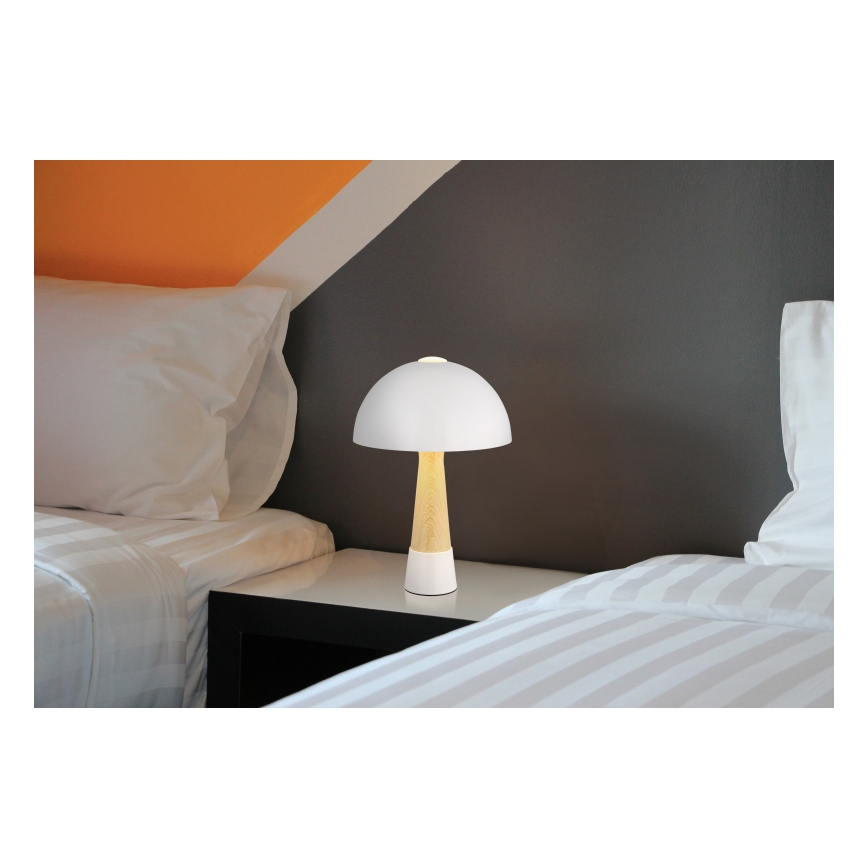 Globo - Tafellamp 1xE27ILLU/40W/230V wit