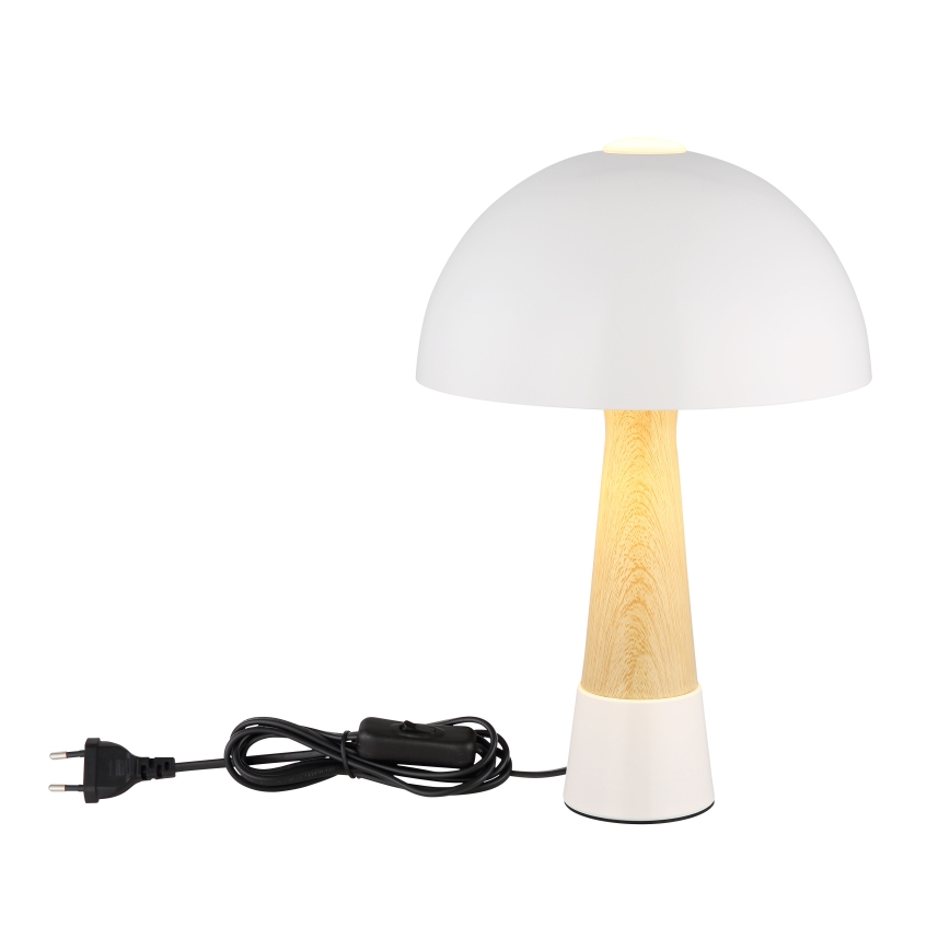 Globo - Tafellamp 1xE27ILLU/40W/230V wit