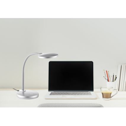 Globo - LED Dimbaar flexibel aanraken tafellamp LED/4,6W/230V zilver