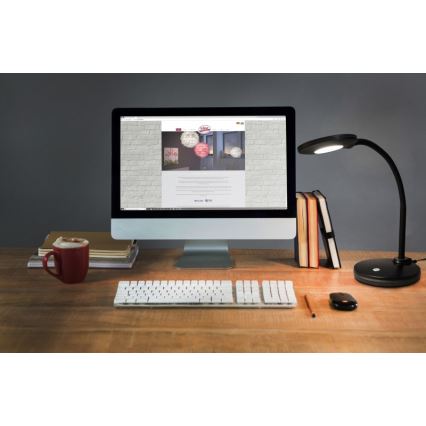 Globo - LED dimbare touch tafellamp LED/4,6W/230V zwart