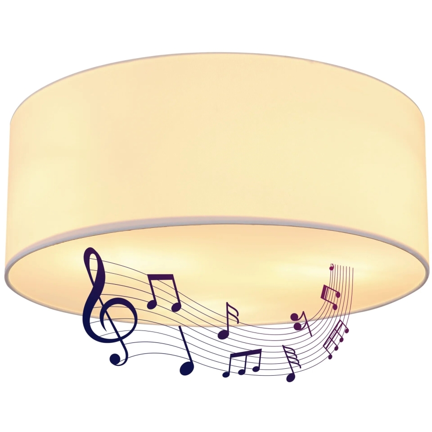 Globo 54004DL - Plafondlamp met een luidspreker THERESA 3xE27/40W/230V