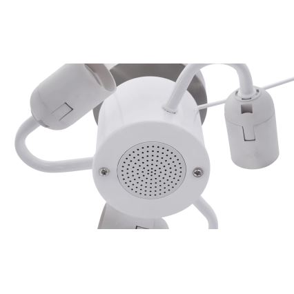 Globo 54004DL - Plafondlamp met een luidspreker THERESA 3xE27/40W/230V