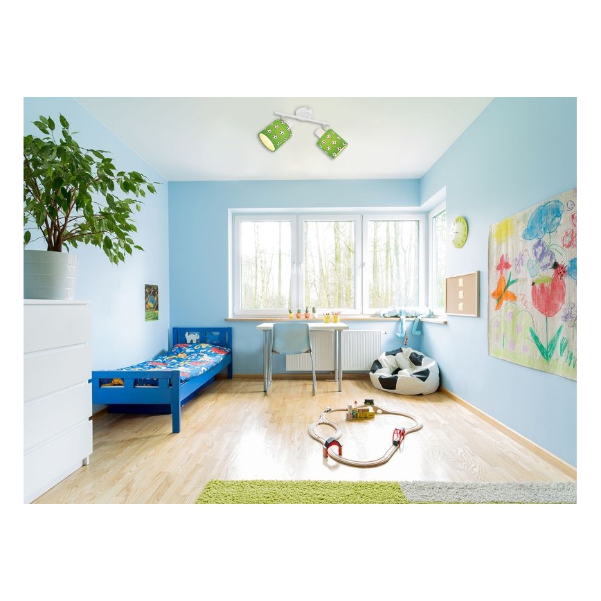 Globo 54009-2 - Spotlamp kinderkamer LEMMI 2xE14/15W/230V