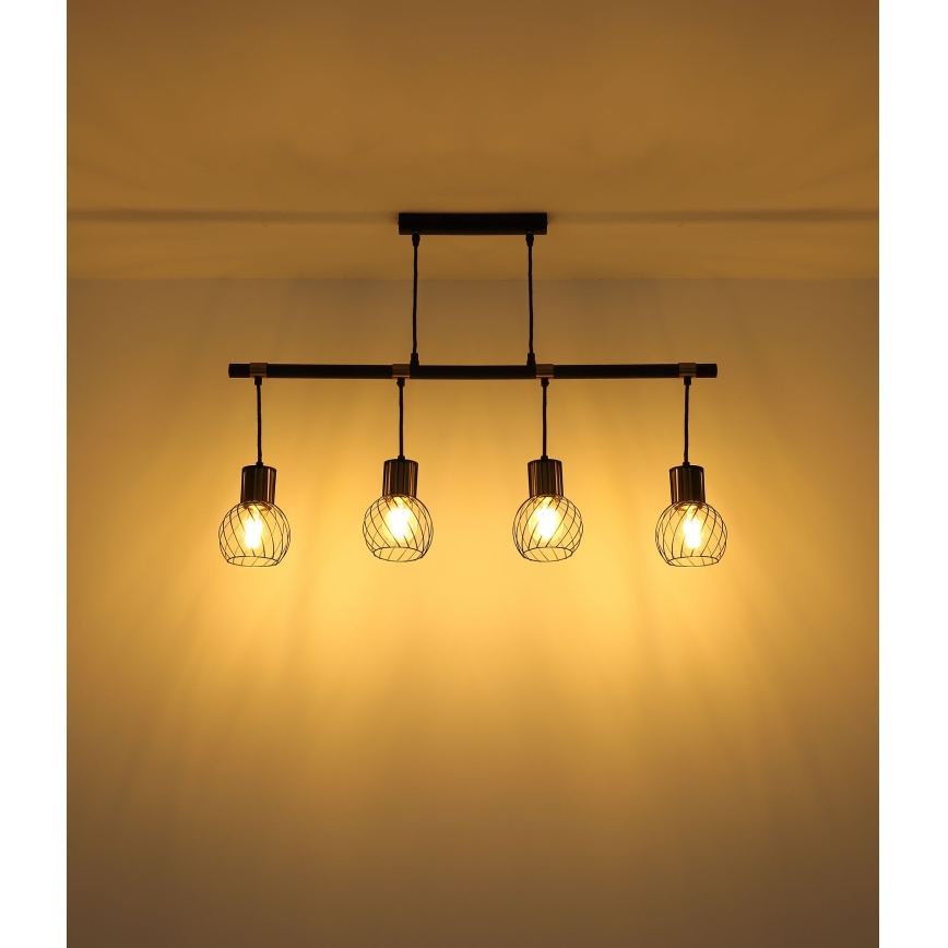 Globo - Hanglamp aan koord 4xE27/40W/230V