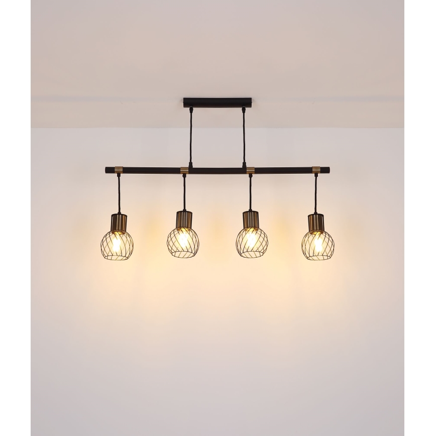 Globo - Hanglamp aan koord 4xE27/40W/230V
