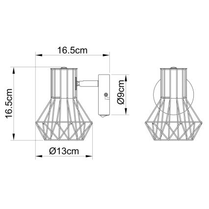 Globo - Wandspot 1xE27/40W/230V