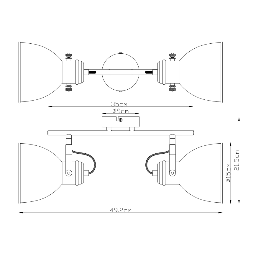Globo - Spot 2xE27/40W/230V
