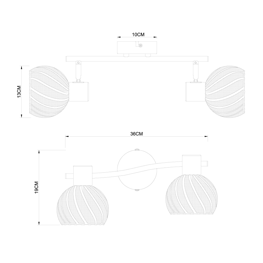 Globo - Spot 2xE27/40W/230V