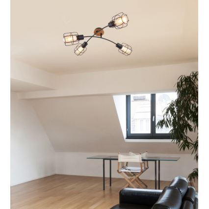 Globo - Plafondkroonluchter 4xE27/40W/230V