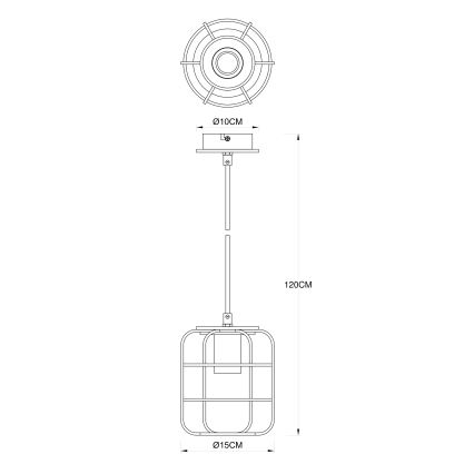 Globo - Hanglamp aan een koord 1xE27/40W/230V