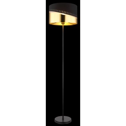 Globo - Staande Lamp 1xE27/60W/230V diameter 35 cm zwart/goud