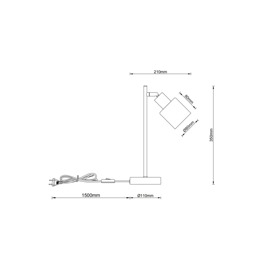 Globo - Tafellamp 1x E14/25W/230V