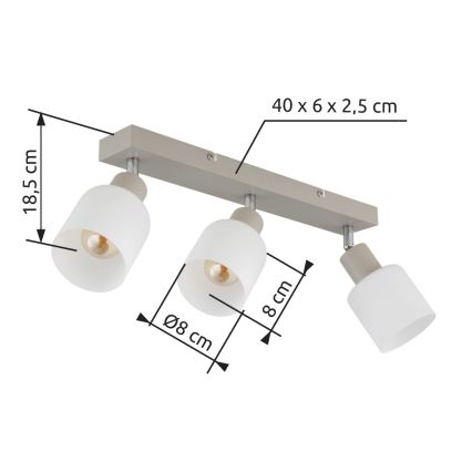 Globo - Plafondspot 3xE14/25W/230V