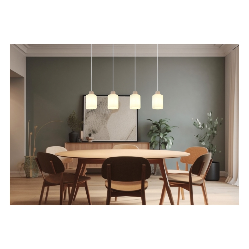 Globo - Hanglamp met kabel 4xE27/40W/230V