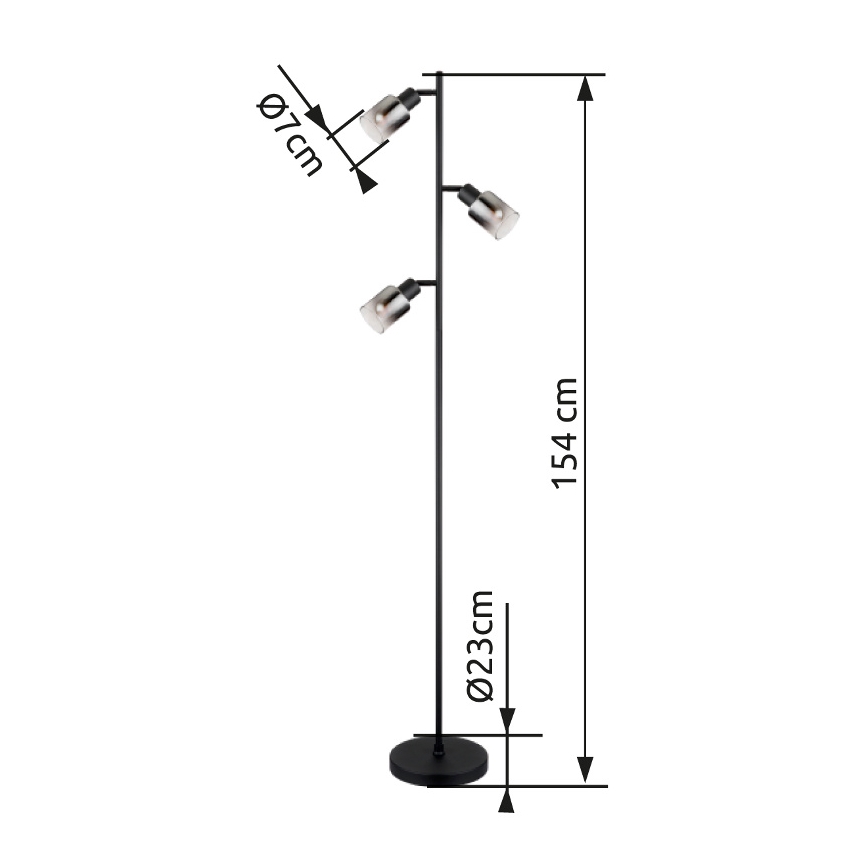 Globo - Staande lamp 3xE14/40W/230V