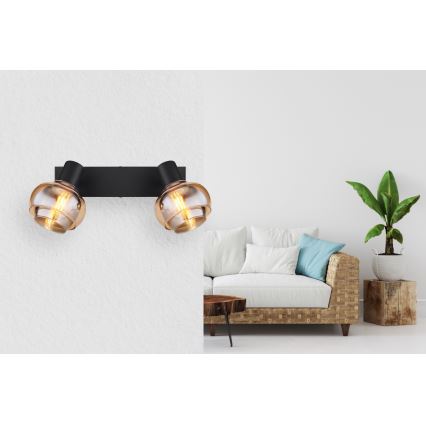 Globo - Spotlamp 2xE14/40W/230V zwart