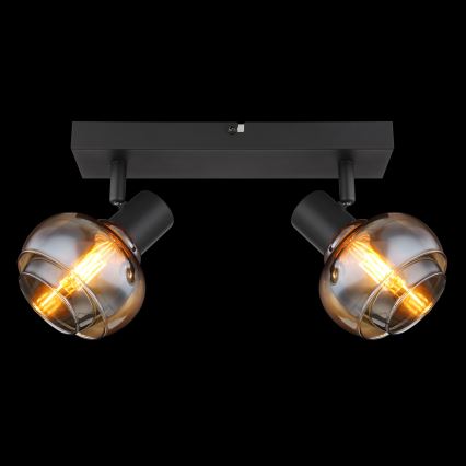 Globo - Spotlamp 2xE14/40W/230V zwart