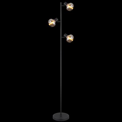 Globo - Vloerlamp 3xE14/40W/230V zwart