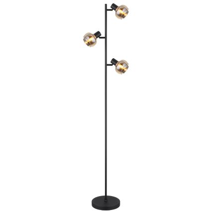 Globo - Vloerlamp 3xE14/40W/230V zwart