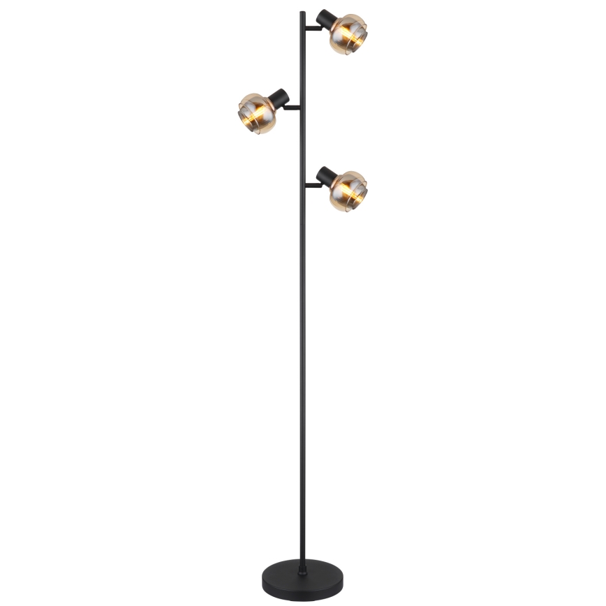 Globo - Vloerlamp 3xE14/40W/230V zwart